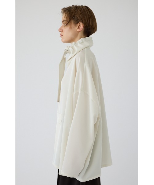 RIM.ARK（リムアーク）の「Classy long anorak（シャツ/ブラウス・レディース・ブラック/ホワイト/グレー・FREE）」の15枚目の写真