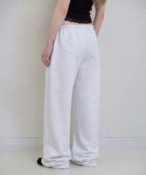 ROSEFRANTZ（ロゼフランツ）の「ローズ刺繍スタンダードスウェットパンツ [ホワイトメランジ]（スウェットパンツ・レディース・ライトグレー・SMALL/MEDIUM/X-SMALL）」の4枚目の写真