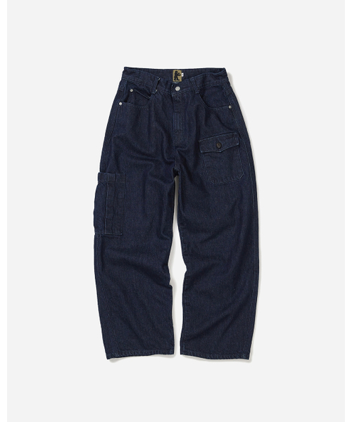 SILENTSYLLABLE(サイレント シラブル)の「Painter cargo denim pants / Indigo(デニムパンツ・メンズ・その他・1/2/0)」の1枚目の写真