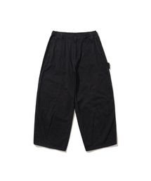 Double Knee Work Balloon Pants - Black