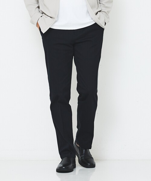 ABAHOUSE GRAY(アバハウスグレイ)の「【新定番】ツイル ストレッチ テーパード チノパンツ(チノパンツ・メンズ・ベージュ/カーキ/ネイビー/ブラック/ホワイト・44/46/48/50)」の5枚目の写真
