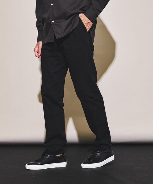 ABAHOUSE GRAY(アバハウスグレイ)の「【新定番】ツイル ストレッチ テーパード チノパンツ(チノパンツ・メンズ・ベージュ/カーキ/ネイビー/ブラック/ホワイト・44/46/48/50)」の3枚目の写真