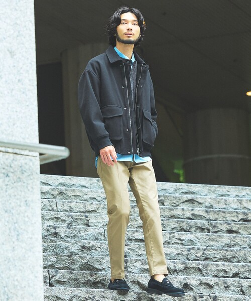 ABAHOUSE GRAY(アバハウスグレイ)の「【新定番】ツイル ストレッチ テーパード チノパンツ(チノパンツ・メンズ・ベージュ/カーキ/ネイビー/ブラック/ホワイト・44/46/48/50)」の13枚目の写真