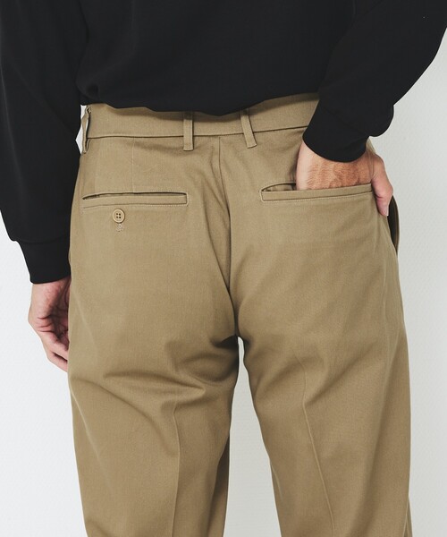 ABAHOUSE GRAY(アバハウスグレイ)の「【新定番】ツイル ストレッチ テーパード チノパンツ(チノパンツ・メンズ・ベージュ/カーキ/ネイビー/ブラック/ホワイト・44/46/48/50)」の8枚目の写真