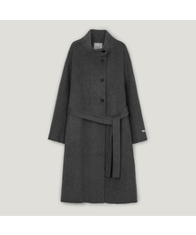 オベズ アシンメトリーボタン ハンドメイド ロングコート(ストラップset)