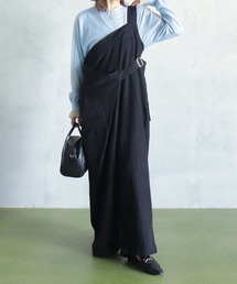 セール】MEDI RUFFLE KNIT ROMPERS（サロペット/オーバーオール