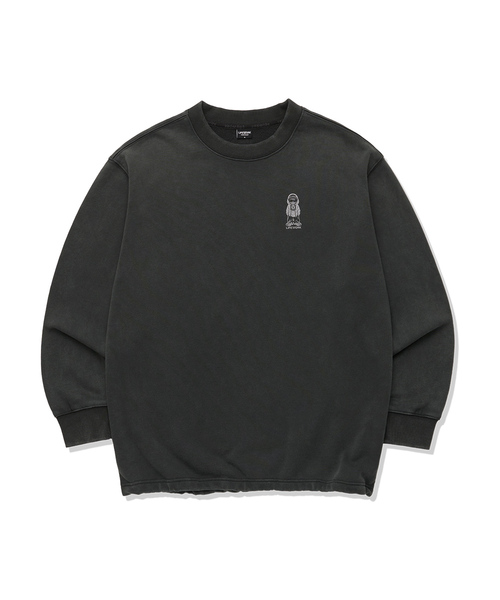 LIFE WORK（ライフワーク）の「ベーシックヴィンテージ ヒップドッグ 長袖Tシャツ（Tシャツ/カットソー・レディース・ライトグレー/チャコールグレー/バーガンディー・LARGE/MEDIUM）」の2枚目の写真
