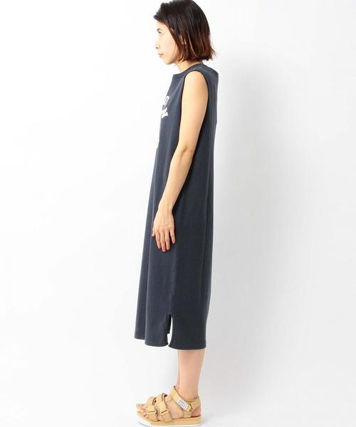 Another Edition（アナザーエディション）の「AE×Championロゴノースリーブワンピース/ BCAE×ChampionLOGON/S OP◆（ワンピース・レディース・グレー/ネイビー・フリー）」の4枚目の写真