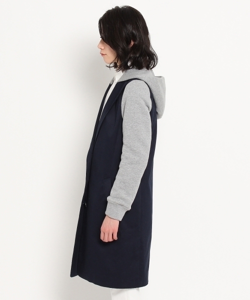 JET（ジェット）の「ペルーコットンチノストレッチコート（トレンチコート・レディース・グレー/ブルー・04/02）」の10枚目の写真