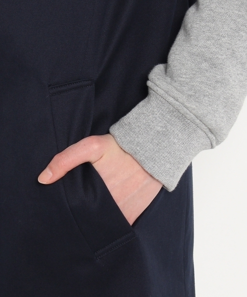 JET（ジェット）の「ペルーコットンチノストレッチコート（トレンチコート・レディース・グレー/ブルー・04/02）」の5枚目の写真