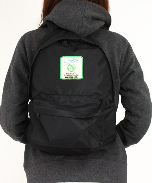 BEAMS BOY（ビームスボーイ）の「DeMartini×BEAMS BOY / ナイロンデイパック（バックパック/リュック・レディース・ブラック/ダークブラウン/パープル/カーキ/ダークグリーン/ロイヤルブルー/ネイビー/レッド・ONE SIZE）」の13枚目の写真