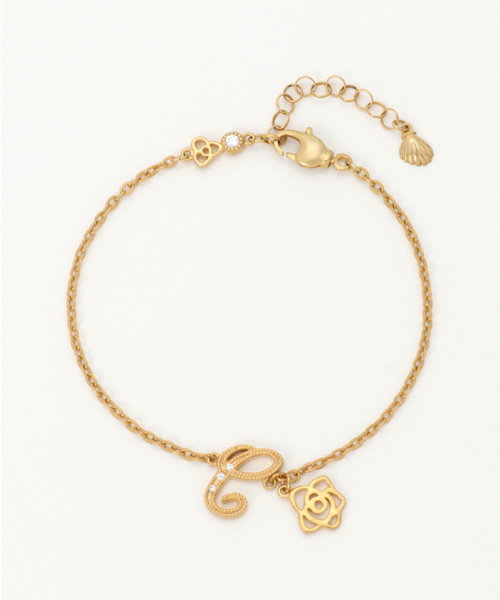 CISOLASSE（シソーラス）の「プールアムールチェーンイニシャルブレスレット（ブレスレット・レディース・E/H/N/A/R/C/T/Y・FREE）」の3枚目の写真