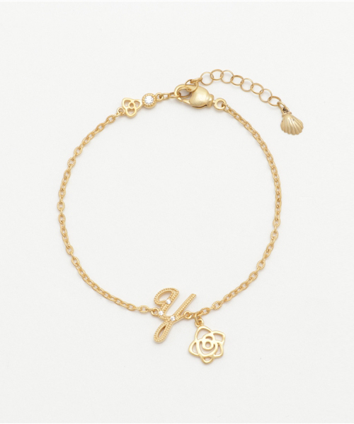 CISOLASSE（シソーラス）の「プールアムールチェーンイニシャルブレスレット（ブレスレット・レディース・E/H/N/A/R/C/T/Y・FREE）」の8枚目の写真