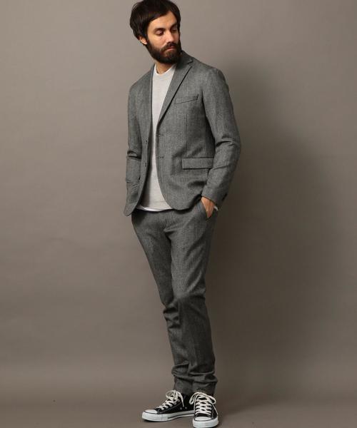 BEAUTY&YOUTH UNITED ARROWS（ビューティーアンドユースユナイテッドアローズ）の「BY サキソニー ノープリーツ パンツ◆（スラックス・メンズ・グレー/ネイビー・MEDIUM/SMALL/LARGE/X-LARGE）」の20枚目の写真