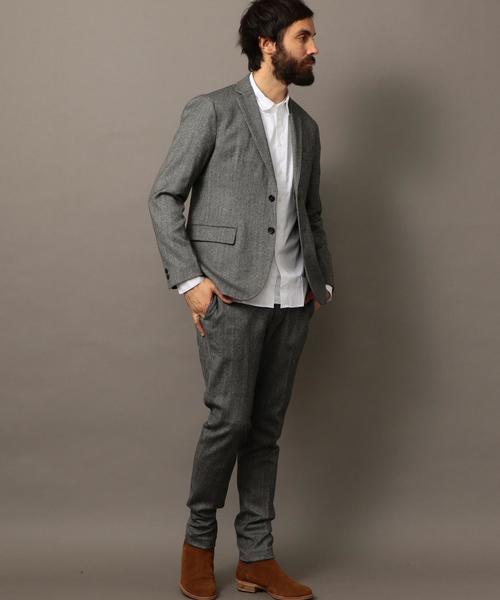 BEAUTY&YOUTH UNITED ARROWS（ビューティーアンドユースユナイテッドアローズ）の「BY サキソニー ノープリーツ パンツ◆（スラックス・メンズ・グレー/ネイビー・MEDIUM/SMALL/LARGE/X-LARGE）」の15枚目の写真