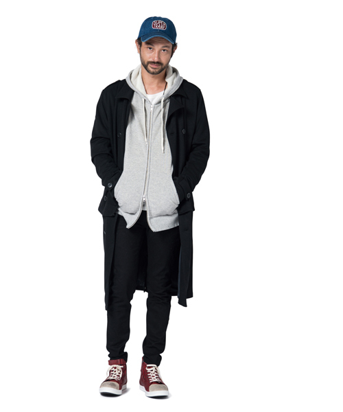 glamb(グラム)の「Nes trench coat(トレンチコート・メンズ・ベージュ/ブラック・3/2/1/4)」の8枚目の写真