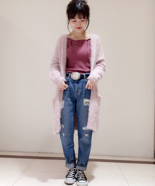 archives（アルシーヴ）の「襟メロープルオーバー（ニット/セーター・レディース・オフホワイト/グレー/ブラック/ピンク系その他・MEDIUM）」の13枚目の写真