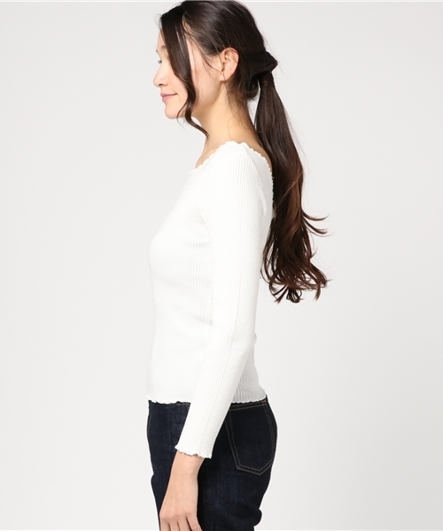 archives（アルシーヴ）の「襟メロープルオーバー（ニット/セーター・レディース・オフホワイト/グレー/ブラック/ピンク系その他・MEDIUM）」の10枚目の写真