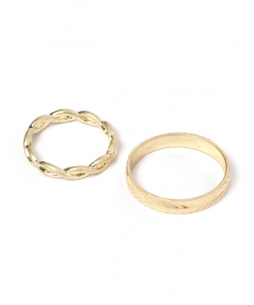 LEPSIM（レプシィム）の「ボリューム4PSETリング　748582（リング・レディース・シルバー/ゴールド/ゴールド系その他・ONE SIZE）」の11枚目の写真