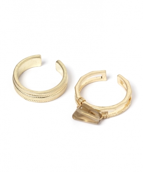 LEPSIM（レプシィム）の「ボリューム4PSETリング　748582（リング・レディース・シルバー/ゴールド/ゴールド系その他・ONE SIZE）」の12枚目の写真