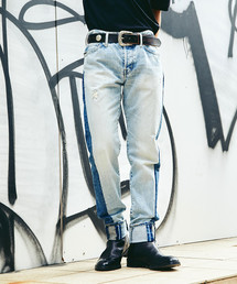 HYSTERIC GLAMOUR | FBE加工デニム 8分丈 テーパードPT(デニムパンツ)