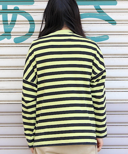 PHATEE（ファッティー）の「【PHATEE】ファティー BO L/S TEE fridge別注（Tシャツ/カットソー・メンズ・レモンイエロー/チャコール/インディゴブルー・SMALL/LARGE/MEDIUM）」の5枚目の写真