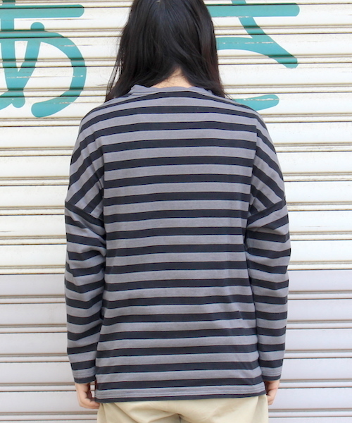 PHATEE（ファッティー）の「【PHATEE】ファティー BO L/S TEE fridge別注（Tシャツ/カットソー・メンズ・レモンイエロー/チャコール/インディゴブルー・SMALL/LARGE/MEDIUM）」の4枚目の写真