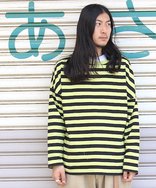 PHATEE（ファッティー）の「【PHATEE】ファティー BO L/S TEE fridge別注（Tシャツ/カットソー・メンズ・レモンイエロー/チャコール/インディゴブルー・SMALL/LARGE/MEDIUM）」の13枚目の写真