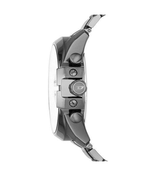 DIESEL(ディーゼル)
シルバー/ブラック
 チェーンピアス 専用ボックス付 ディーゼル 腕時計 メンズ アナログ ステンレス DZ4329