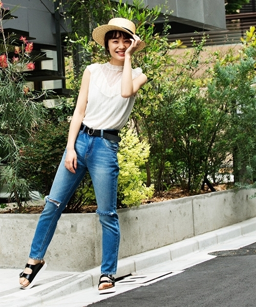 WEGO(ウィゴー)の「WEGO/ダブルベルトサンダル(サンダル・レディース・ブラック/シルバー/ホワイト・LARGE/MEDIUM)」の20枚目の写真