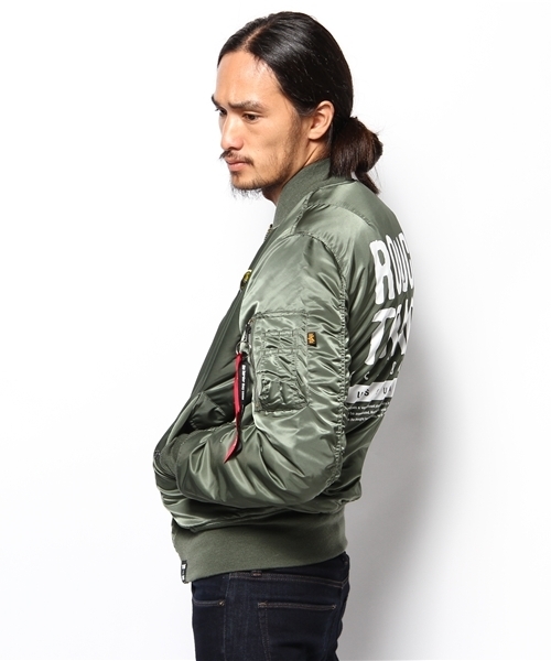 DO NOTHING CONGRESS ALPHA MA-1 Lサイズ　カーキ 0000291390007.jpg