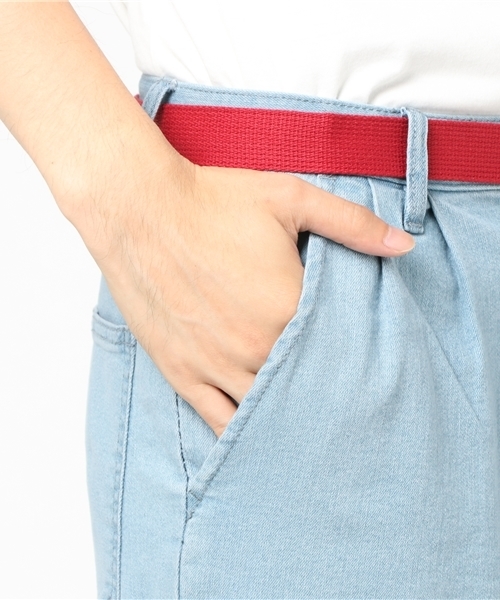 VENCEEXCHANGE（ヴァンスエクスチェンジ）の「ロングベルト付きデニムワイドパンツ（デニムパンツ・メンズ・ブルー/ネイビー・LARGE/MEDIUM）」の8枚目の写真