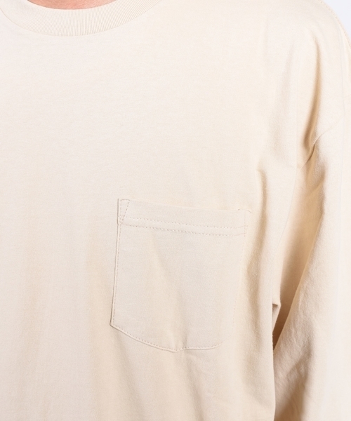 FRUIT OF THE LOOM（フルーツオブザルーム）の「SHIPS JET BLUE: FRUIT OF THE LOOM カラーロングスリーブTシャツ（Tシャツ/カットソー・メンズ・ベージュ/ライトブルー/ピンク/オレンジ・X-LARGE/SMALL/LARGE/MEDIUM）」の6枚目の写真