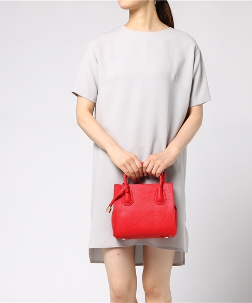 PLAIN CLOTHING（プレーンクロージング）の「南京錠付きショルダーバッグ【PLAIN CLOTHING】（ショルダーバッグ・レディース・ベージュ/ネイビー/モカ/キャメル/グレー/レッド/ブラック・FREE）」の12枚目の写真