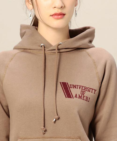 AMERICANA（アメリカーナ）の「＜Americana（アメリカーナ）＞ベーシックフーディ：（パーカー・レディース・オフホワイト/モカ・SMALL）」の7枚目の写真