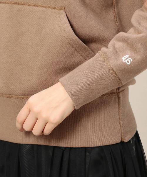 AMERICANA（アメリカーナ）の「＜Americana（アメリカーナ）＞ベーシックフーディ：（パーカー・レディース・オフホワイト/モカ・SMALL）」の8枚目の写真