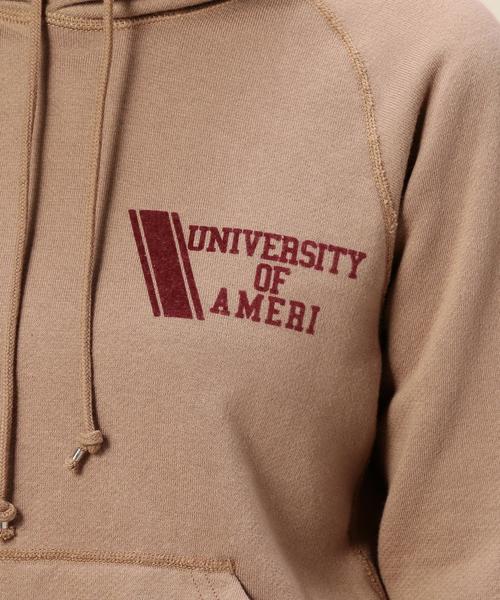 AMERICANA（アメリカーナ）の「＜Americana（アメリカーナ）＞ベーシックフーディ：（パーカー・レディース・オフホワイト/モカ・SMALL）」の10枚目の写真