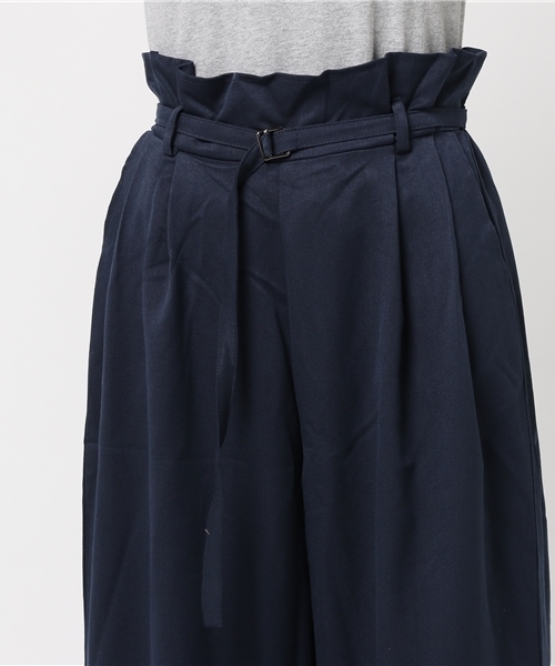 MERLOT(メルロー)の「ウエストギャザーベルトタックワイドパンツ1268(その他パンツ・レディース・ネイビー/ブラック/グレー/ワイン・FREE)」の14枚目の写真