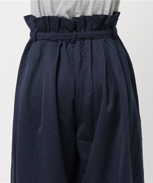 MERLOT(メルロー)の「ウエストギャザーベルトタックワイドパンツ1268(その他パンツ・レディース・ネイビー/ブラック/グレー/ワイン・FREE)」の9枚目の写真
