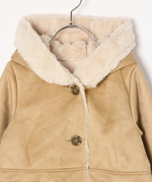 GLOBAL WORK(グローバルワーク)の「【キッズ】ウラボアムートンコート/769733(ムートンコート・キッズ・グレー/ベージュ・X-LARGE/MEDIUM/SMALL/LARGE/XX-LARGE)」の9枚目の写真
