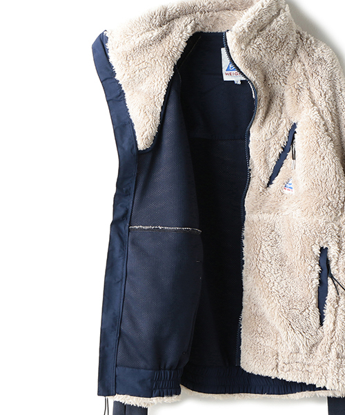 Cape HEIGHTS（ケープハイツ）の「Cape HEIGHTS マウンテンフリースジャケット BREAKHEART（ブルゾン・メンズ・グレー/ブラック/ベージュ・X-SMALL/SMALL/MEDIUM）」の19枚目の写真