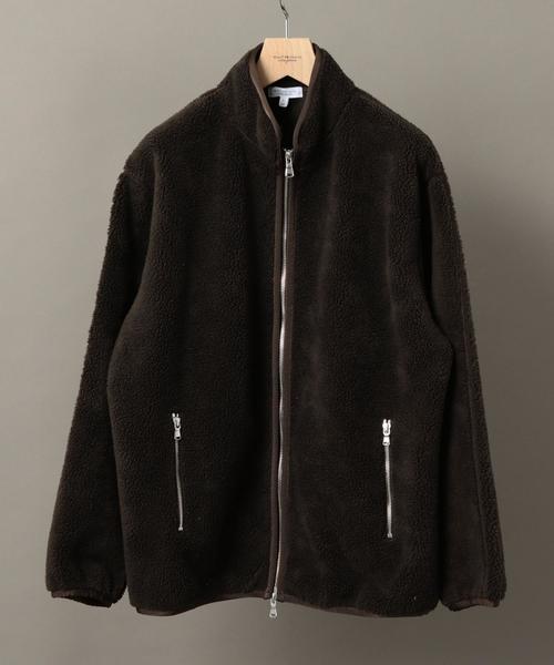 美品♡近年♡ユナイテッドアローズ ペプラムショートブルゾン ジップアップ 紺 BEAUTY&YOUTH UNITED ARROWS（ビューティーアンドユースユナイテッド