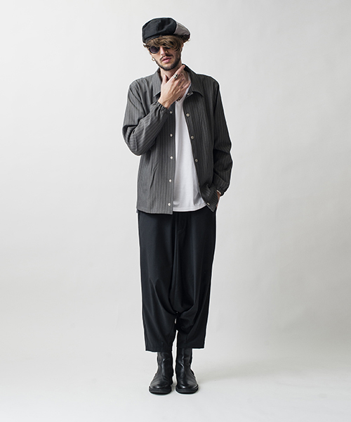 NO ID.（ノーアイディ）の「mj5277-TRｽﾄﾚｯﾁﾋﾟﾝｽﾄﾗｲﾌﾟｺｰﾁJKT ジャケット