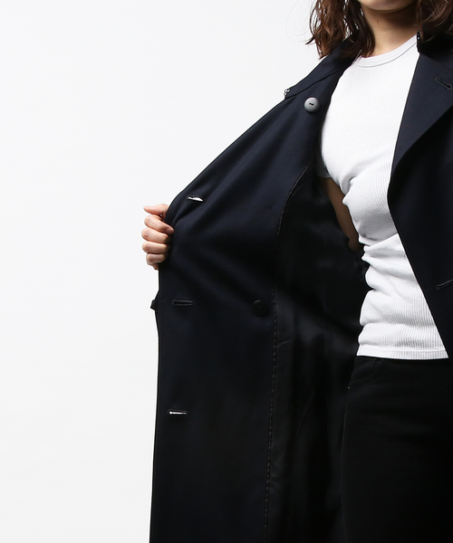 STUDIOUS（ステュディオス）の「【STUDIOUS】クラウンボリュ-ムトレンチ（ダウンジャケット/コート・レディース・マルチ/ベージュ/ネイビー・0/1）」の4枚目の写真