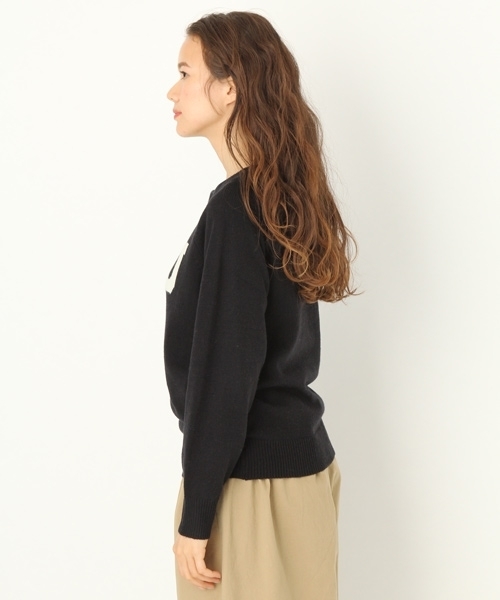niko and...（ニコアンド）の「オリジナルロゴプルオーバーニット（ニット/セーター・レディース・ブラック/グレー・MEDIUM/LARGE）」の10枚目の写真