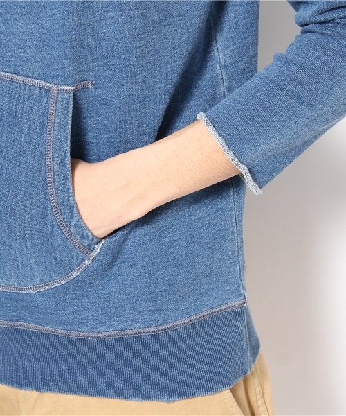 CIAOPANIC（チャオパニック）の「【indigos】INDIGO8分プルパーカ（パーカー・メンズ・ブルー/ネイビー・MEDIUM/LARGE）」の3枚目の写真