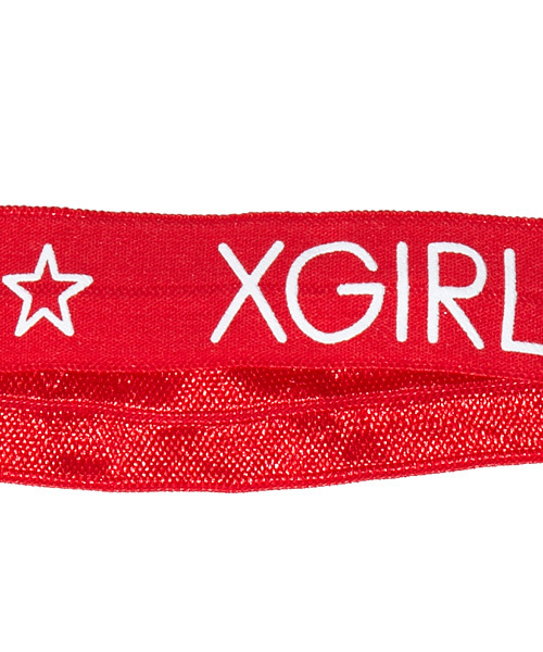 X-girl(エックスガール)の「XGIRL BAND(ヘアゴム・レディース・ブラック/シルバー/レッド/パープル/ゴールド/グリーン・ONE SIZE)」の7枚目の写真
