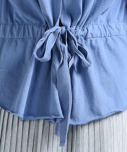 LIPSTAR（リップスター）の「ピグメント加工バックリボンカットソー（Tシャツ/カットソー・レディース・オフホワイト/ブラック/ブルー/グリーン系その他2・M）」の6枚目の写真