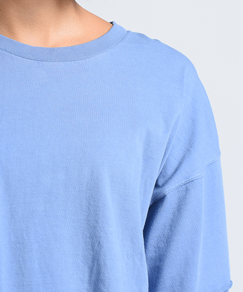 LIPSTAR（リップスター）の「ピグメント加工バックリボンカットソー（Tシャツ/カットソー・レディース・オフホワイト/ブラック/ブルー/グリーン系その他2・M）」の10枚目の写真