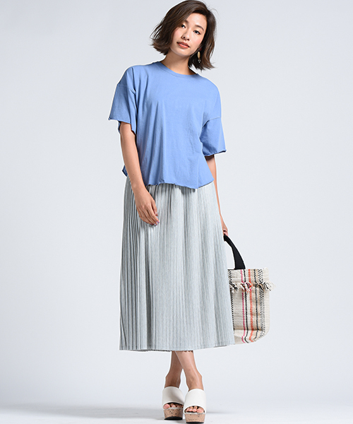 LIPSTAR（リップスター）の「ピグメント加工バックリボンカットソー（Tシャツ/カットソー・レディース・オフホワイト/ブラック/ブルー/グリーン系その他2・M）」の15枚目の写真